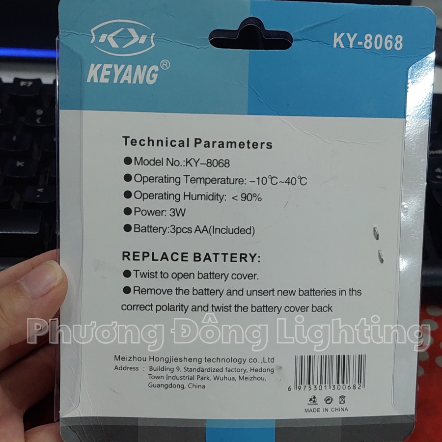 Đèn Pin Đeo Đầu KY8068 Đèn Đội Đầu 2 Chế Độ Sáng Chiếu Xa Siêu Sáng Dùng Đi Đêm Câu Cá Dùng Pin AA