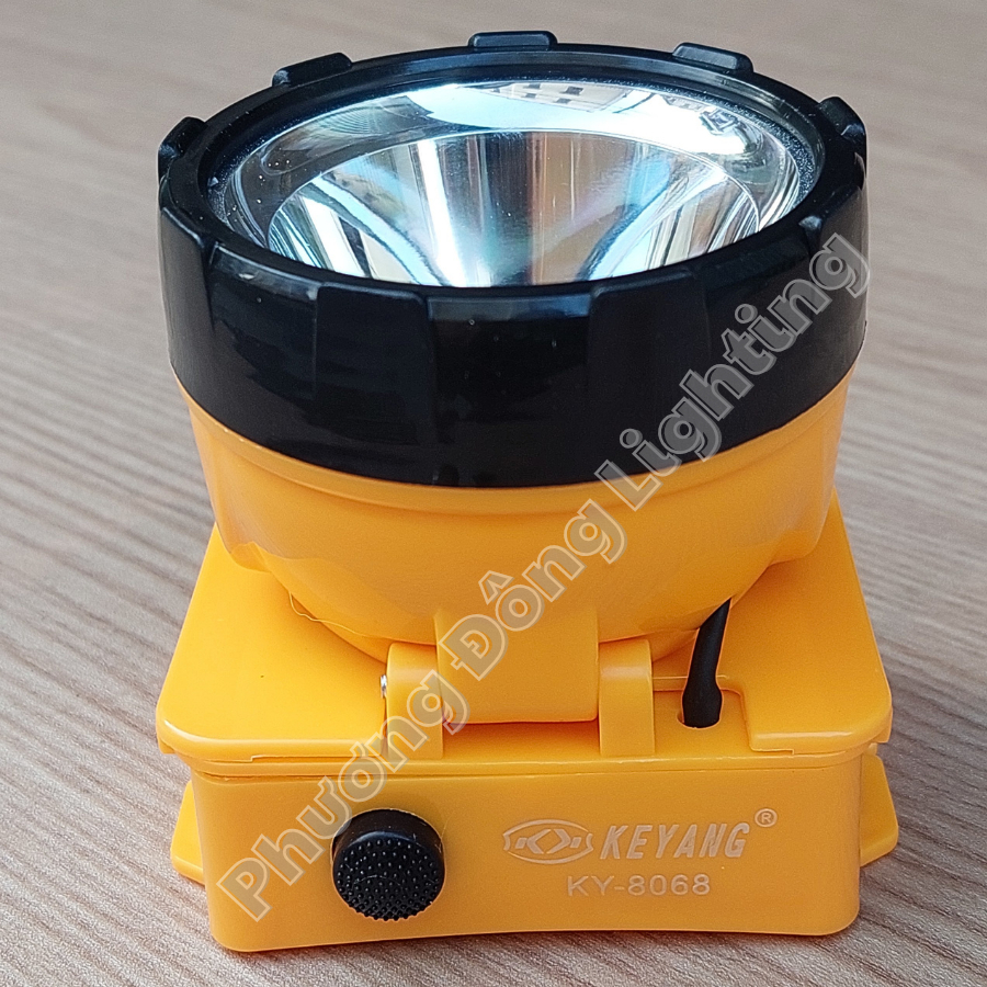 Đèn Pin Đeo Đầu KY8068 Đèn Đội Đầu 2 Chế Độ Sáng Chiếu Xa Siêu Sáng Dùng Đi Đêm Câu Cá Dùng Pin AA