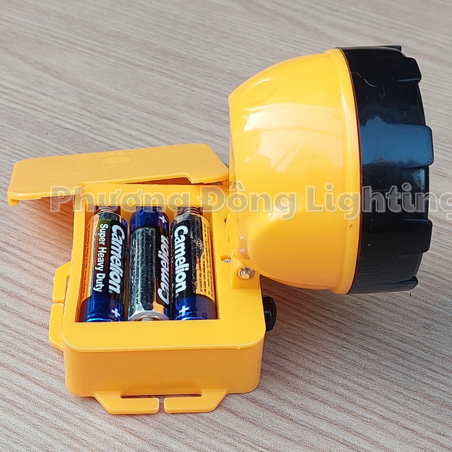 Đèn Pin Đeo Đầu KY8068 Đèn Đội Đầu 2 Chế Độ Sáng Chiếu Xa Siêu Sáng Dùng Đi Đêm Câu Cá Dùng Pin AA