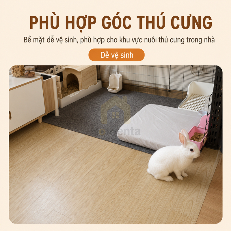 Thảm trải lót sàn simili vân gỗ chống nước dày 1.5mm khổ 2m (5m/10m) dễ lau chùi cho phòng trọ，nhà xưởng, văn phòng