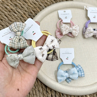 Set 2 cột nơ phối sọc dễ thương cho bé
