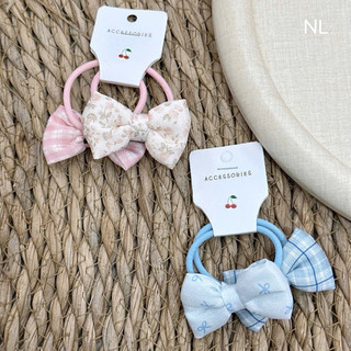 Set 2 cột nơ phối sọc dễ thương cho bé
