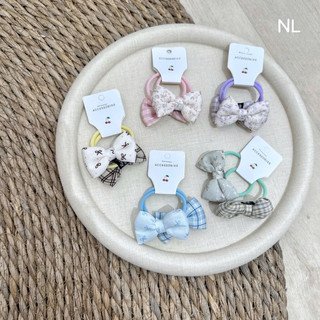 Set 2 cột nơ phối sọc dễ thương cho bé