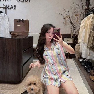 B142 Bộ Ngủ Nữ Cộc Đùi Chất Đũi Cao Cấp Mềm Mại Siêu Thoáng Mát Phương Linh Underwear
