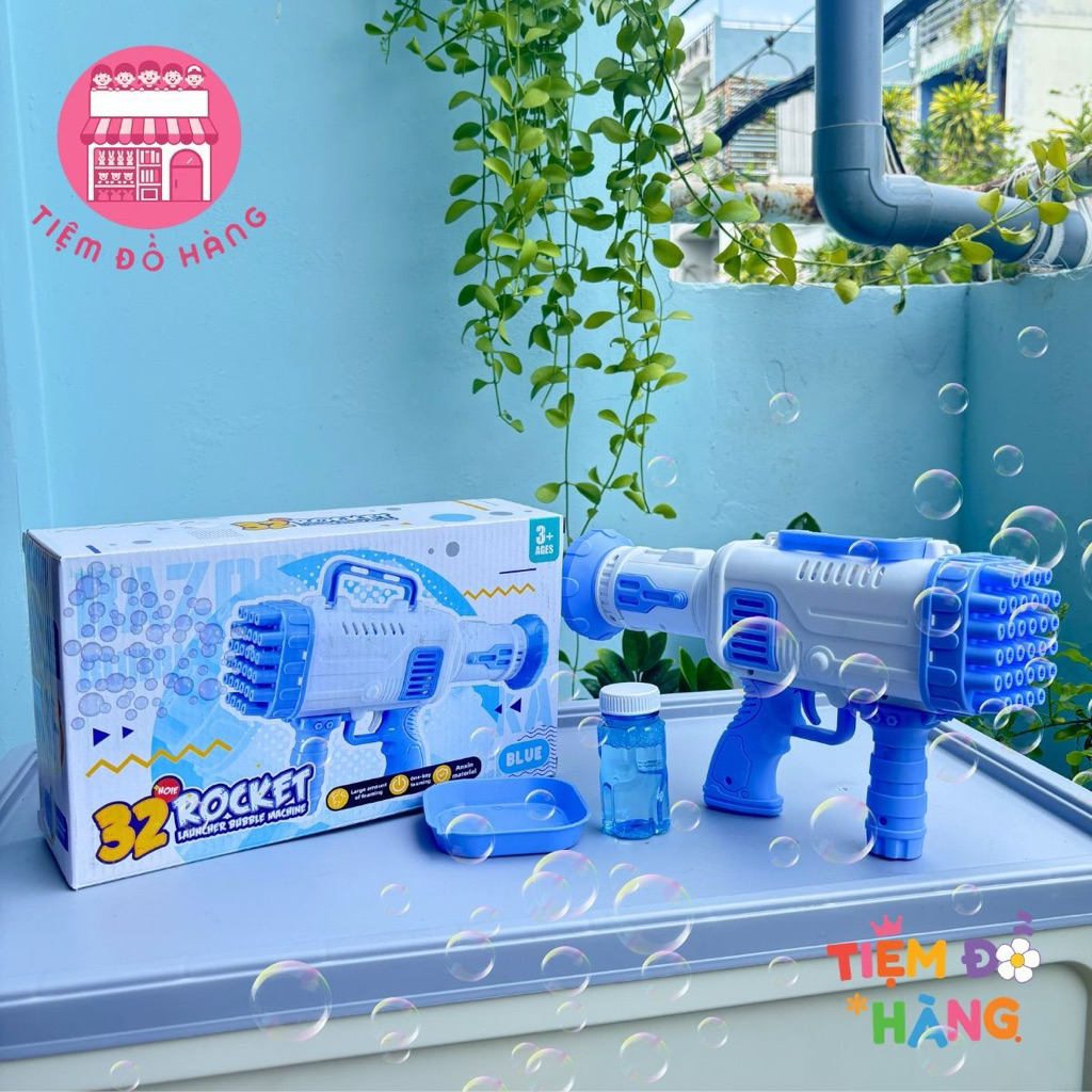 Đồ Chơi Máy Thổi Bong Bóng Xà Phòng 32 Nồng