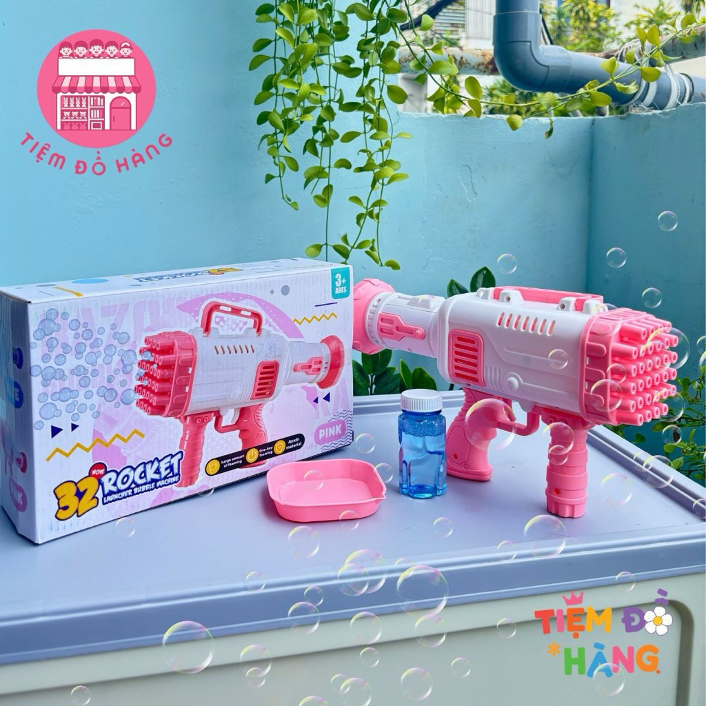 Đồ Chơi Máy Thổi Bong Bóng Xà Phòng 32 Nồng