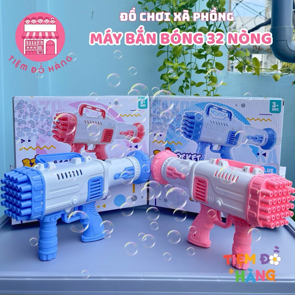 Đồ Chơi Máy Thổi Bong Bóng Xà Phòng 32 Nồng
