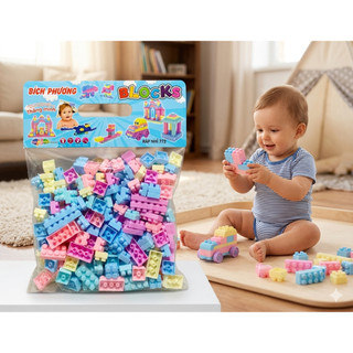Bộ Đồ Chơi Xếp Hình Khối - Phát Triển Trí Tuệ Cho Bé (Nhiều Chi Tiết)