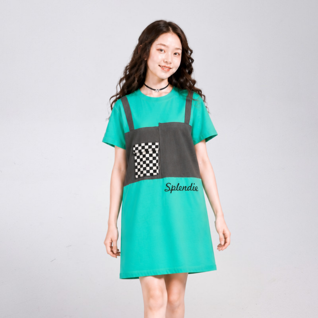 Váy Bé Gái Mùa Hè Cotton Mềm Mát – Đầm Suông Phối Yếm Cho Bé B160 | JJ Kids Fashion