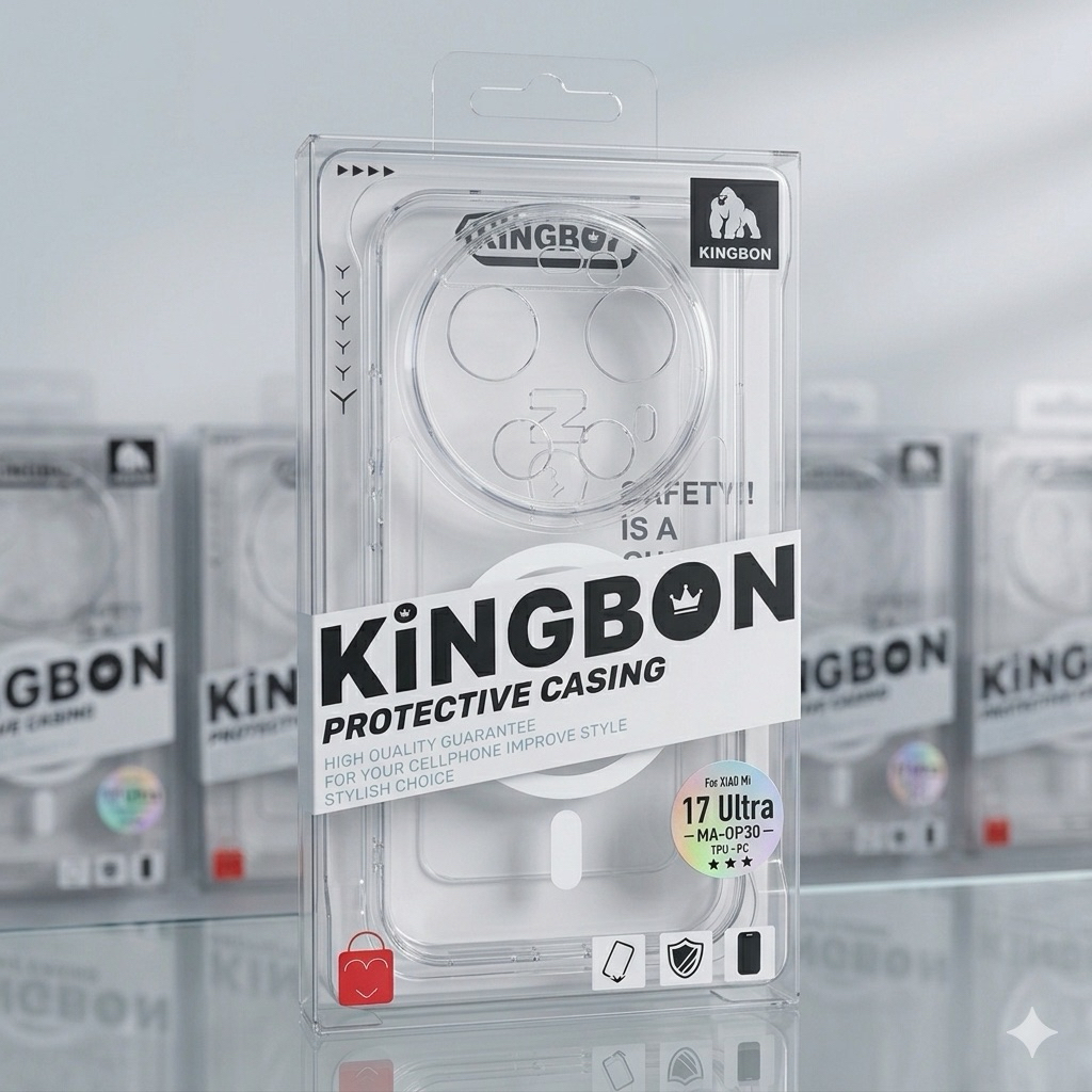 Ốp Lưng Xiaomi KiNGBON Lưng Cứng Viền Dẻo Hít Nam Châm Siêu Chặt cho Xiaomi 17 ProMax/17Ultra