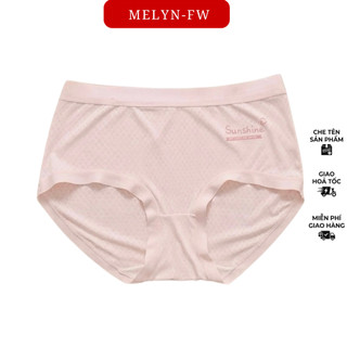 Set 5 quần lót nữ su thun lạnh thông hơi MELYN-FW không đường may cao cấp mềm mại kháng khuẩn, đáy 100% cotton