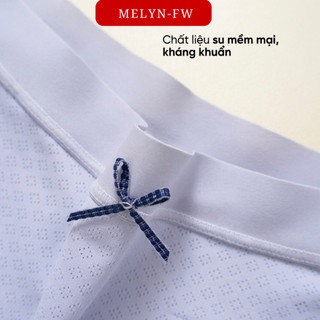 Set 5 quần lót nữ su thun lạnh thông hơi MELYN-FW không đường may cao cấp mềm mại kháng khuẩn, đáy 100% cotton