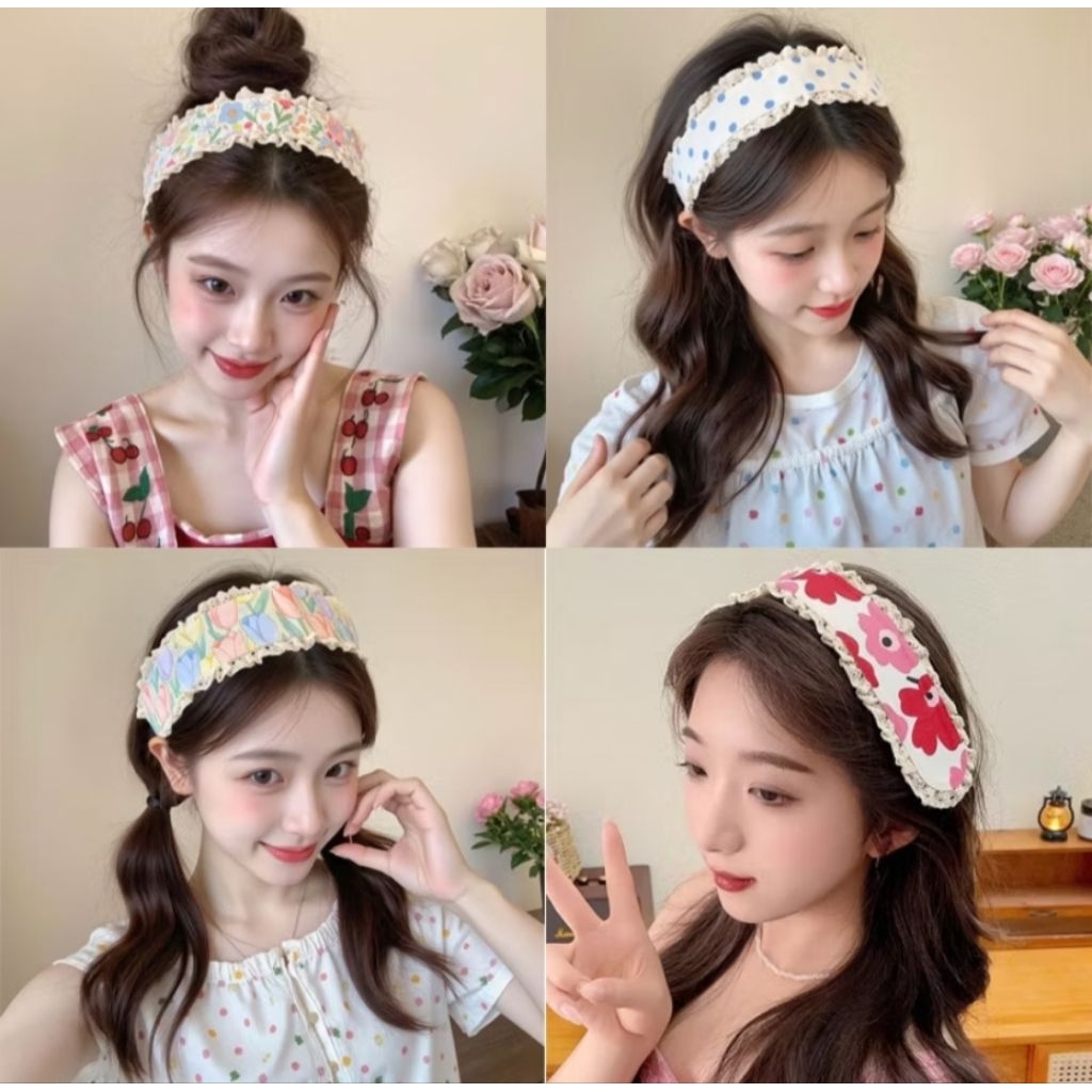 Băng Đô Dán Tóc, Miếng Dán Tóc Cute, Dán Mái Velcro, Giữ Tóc Gọn Gàng Xinh Xắn
