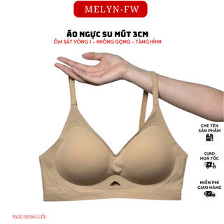 Áo lót áo bra nữ MELYN-FW chất su mỏng không gọng mút giọt nước dày 3cm thoáng khí không lộ viền BRA9656