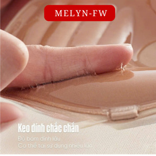 Combo 3 áo dán nâng ngực MELYN-FW 3cm nâng ngực miếng dán ngực tạo khe gom quả cài trước kèm dây trong P29
