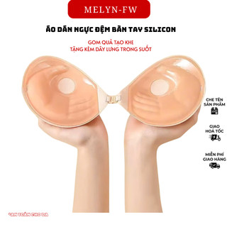 Áo dán nâng ngực MELYN-FW 3cm nâng ngực miếng dán ngực tạo khe gom quả cài trước kèm dây trong, mặc êm ái cả ngày P29