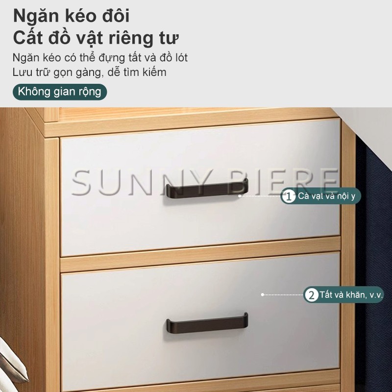 SUNNY Tủ Gỗ, Tủ Quần Áo, MDF Hiện Đại 40x40x180cm, Đa Năng, Lưu Trữ Gọn Gàng, Bền Đẹp
