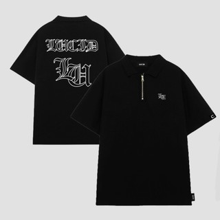Áo Polo ZIP Local Brand Unisex LUCID OLD Cao Cấp Nam Nữ Tay Lỡ From Rộng Chất Cotton