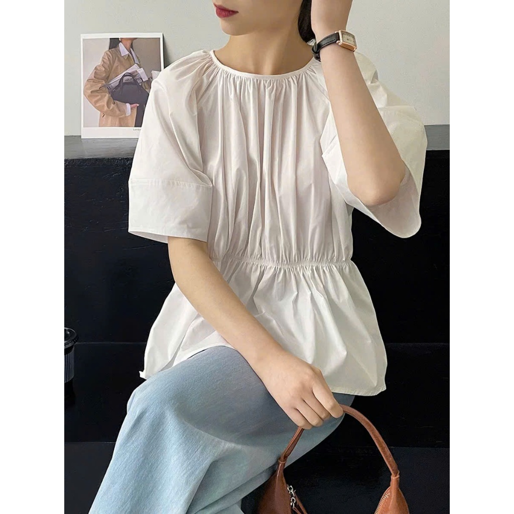 𝗦𝗲𝗻𝗸𝗼 𝗟𝗶𝗻𝗲𝗻  - Áo Linen thắt nơ sau