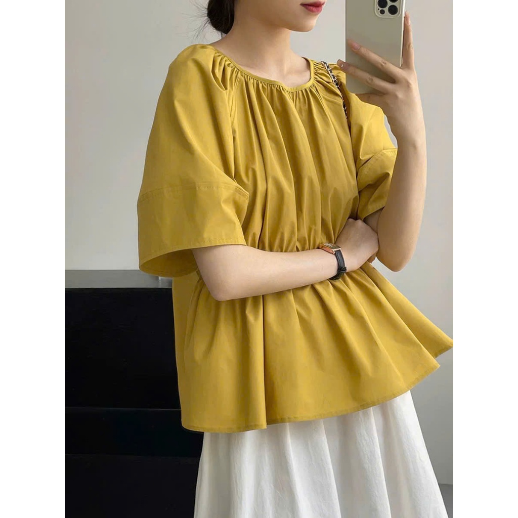 𝗦𝗲𝗻𝗸𝗼 𝗟𝗶𝗻𝗲𝗻  - Áo Linen thắt nơ sau