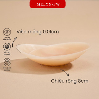 Combo 2 miếng dán ngực nhiệt tự thân silicon MELYN-FW không dùng keo, dán ti siêu dính bảo vệ nhũ hoa DT02