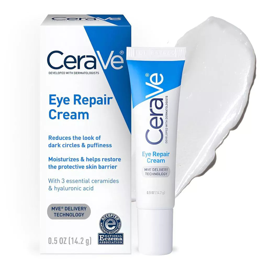 Kem Mắt CeraVe Eye Repair 14.2g Dưỡng Ẩm, Giảm Thâm & Bọng Mắt, Dành Cho Da  Nhạy Cảm