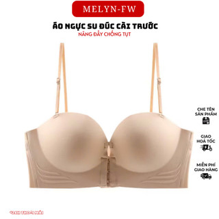 Áo lót nâng ngực MELYN-FW, áo ngực cài trước mút dày 4cm, không gọng , đai bản to che mỡ thừa, tặng kèm dây vai A946