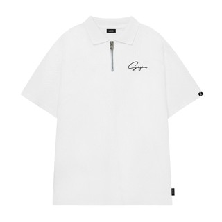 Áo Polo ZIP Local Brand Unisex LUCID SIGMA Cao Cấp Nam Nữ Tay Lỡ From Rộng Chất Cotton