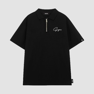 Áo Polo ZIP Local Brand Unisex LUCID SIGMA Cao Cấp Nam Nữ Tay Lỡ From Rộng Chất Cotton