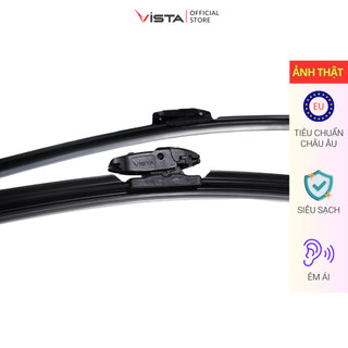 Gạt Mưa Vista Thân Mềm Cao Cấp - Ecoflat - Tiêu Chuẩn Cho Xe Ô Tô Hyundai Elantra - Lưỡi Silicon - Tiêu Chuẩn Châu Âu
