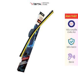 Gạt Mưa Vista Thân Mềm Cao Cấp - Ecoflat - Tiêu Chuẩn Cho Xe Ô Tô Mitsubishi Xpander - Lưỡi Silicon - Tiêu Chuẩn Châu Âu