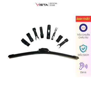 Gạt Mưa Vista Thân Mềm Cao Cấp - Ecoflat - Tiêu Chuẩn Cho Xe Ô Tô BMW 3 Series - Lưỡi Silicon - Tiêu Chuẩn Châu Âu