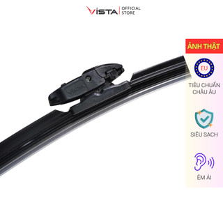 Gạt Mưa Vista Thân Mềm Cao Cấp - Ecoflat - Tiêu Chuẩn Cho Xe Ô Tô Hyundai Elantra - Lưỡi Silicon - Tiêu Chuẩn Châu Âu