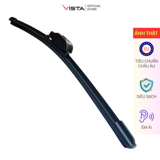 Gạt Mưa Vista Thân Mềm Cao Cấp - Ecoflat - Tiêu Chuẩn Cho Xe Ô Tô Audi Q5 - Lưỡi Silicon - Tiêu Chuẩn Châu Âu
