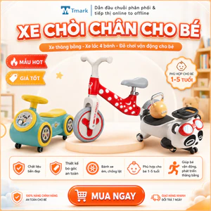Xe chòi chân cho bé 2 bánh – Xe thăng bằng an toàn cho trẻ từ 2-5 tuổi