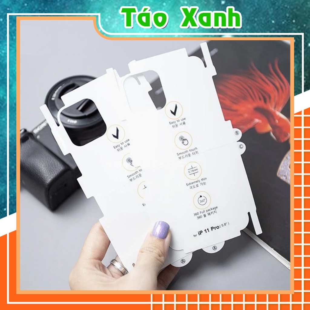 Miếng Dán PPF Mặt Sau Chống Vân Tay IPHONE 7plus/8plus/x/xs/xs max/11/11/12/13/14/15/16/17/plus/pro/promax