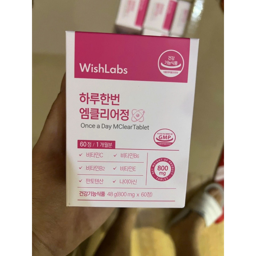H122_MASK Wishlabs once a day Mclear Tablet 60 V MẶT NẠ