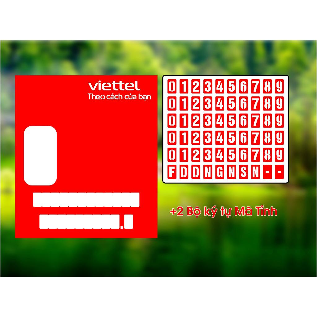 Bảng Sơn Mã Tủ Cáp Quang - Khung sơn Mã tủ Viettel