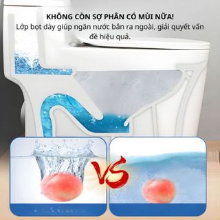 Homee.cok Xịt Tẩy Bồn Cầu 500ml Tạo Bọt - Tẩy Ố Vàng Toilet, Cặn Canxi, Cặn Vôi, Khử Mùi Nhà Vệ Sinh, Không Cần Cọ