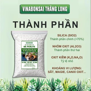 Đá Perlite Trân Châu - Túi 3.5 Lít (Túi 20x30cm) - Dùng Trồng hoặc Trộn Giá Thể, Thoát Nước Tốt, Tăng Độ Thoáng Cho Rễ
