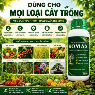 KOMAX Kích Rễ Mạnh, Kích Đọt Nhanh, Phục Hồi Cây, Xanh Cây Dày Lá, Phát Triển Khoẻ Bền (Chính Hãng)