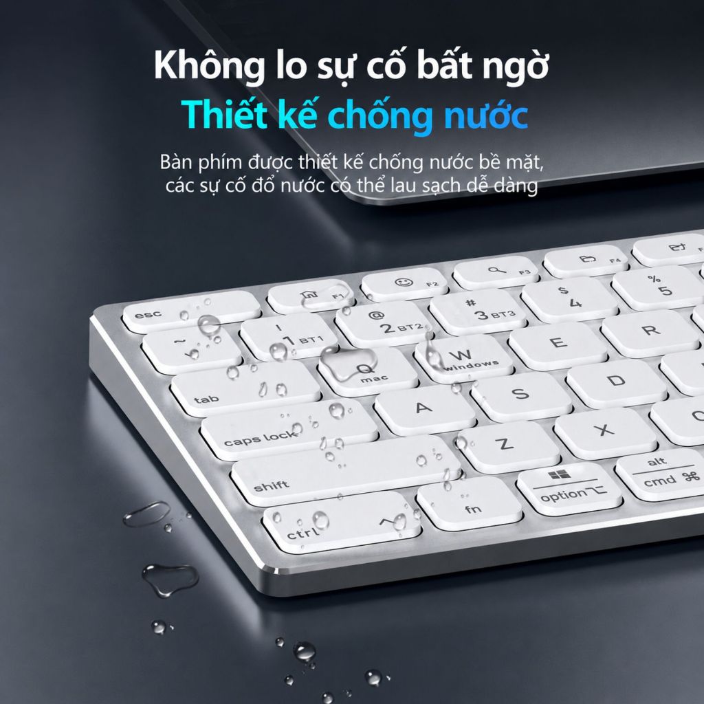 Bàn Phím Bluetooth DUX DUCIS K280-BT | Hợp Kim Nhôm Cao Cấp | Kết Nối 3 Thiết Bị | Phím Scissor Êm |