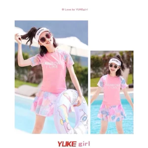 Đồ bơi cặp cho mẹ và bé chất đẹp sz 10-65kg, đồ bơi cho bé gái áo+chân váy có lot trong