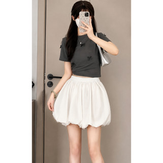 Chân Váy Nữ Bí Ngô Trơn Phồng Ngắn Có Quần Bảo Hộ WCV001