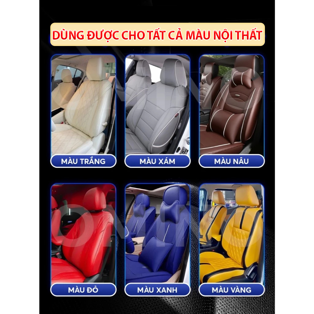 Chai vệ sinh nội thất xe ô tô OMINO M002 làm sạch nội thất, trần nỉ, bề mặt nhựa nhám và vệ sinh ghế da ô tô