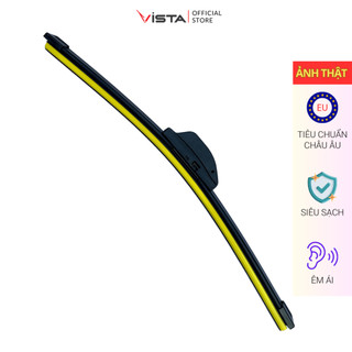 Gạt Mưa Vista Thân Mềm Cao Cấp - Ecoflat - Tiêu Chuẩn Cho Xe Ô Tô Audi Q5 - Lưỡi Silicon - Tiêu Chuẩn Châu Âu