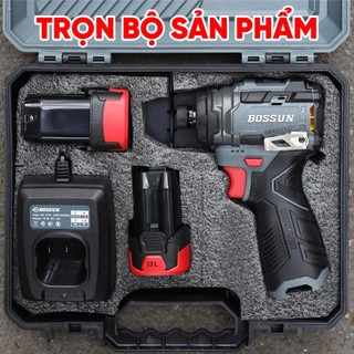 Máy Chuyên Vít BOSSUN BS-SD160pro, Lực siết 160Nm,4 Tốc Độ,Động Cơ Từ, Dùng Pin 16.8V, Đầu 1/4