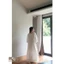 Đầm Linen Suông Dài Dáng Rộng Trễ Vai Cho Nữ Basic Hàn Quốc Sang Chảnh Mặc Đi Du Lịch, Đi Chơi