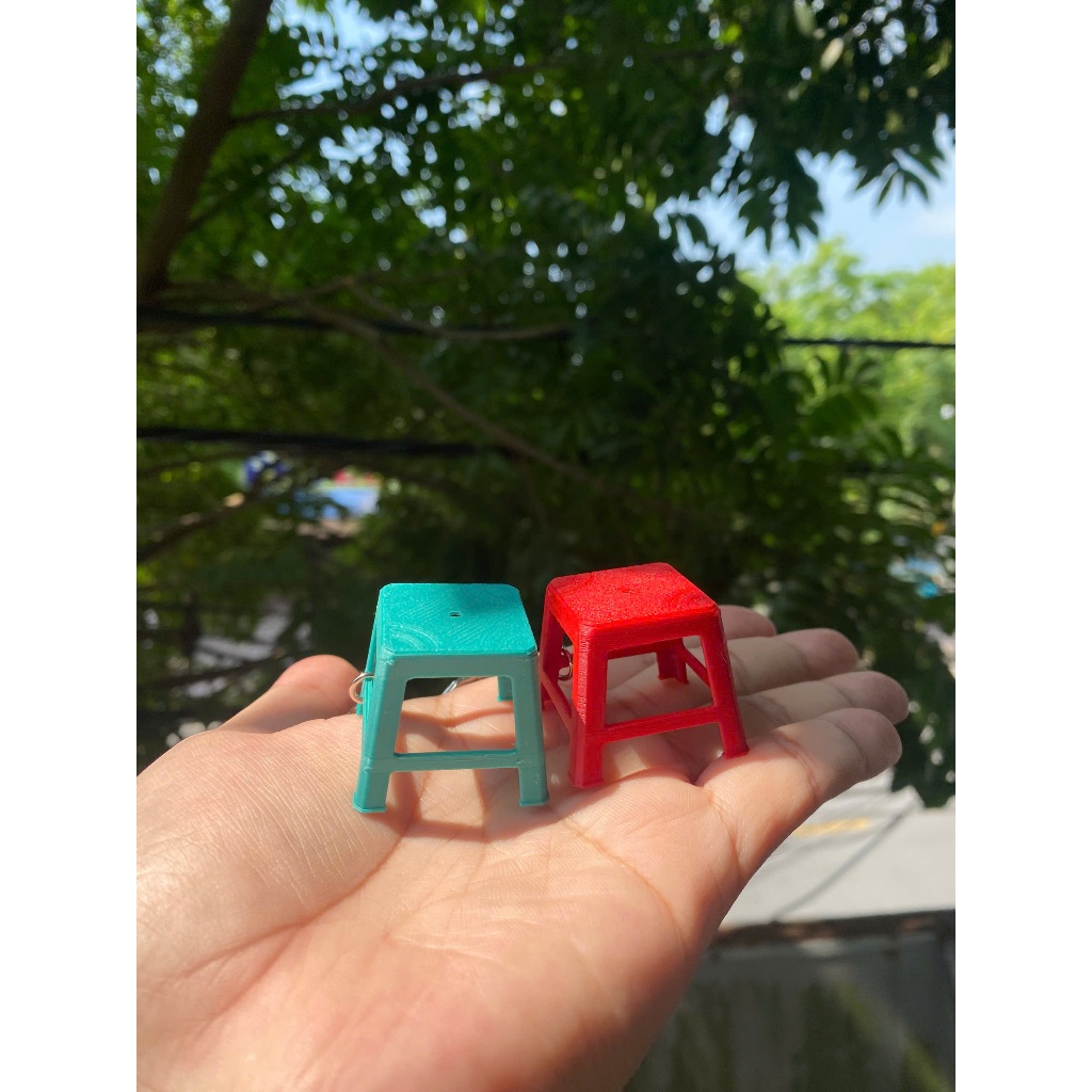 Móc Khoá Ghế Nhựa 3D - Móc Khoá Tuổi Thơ, trở lại thời học sinh.