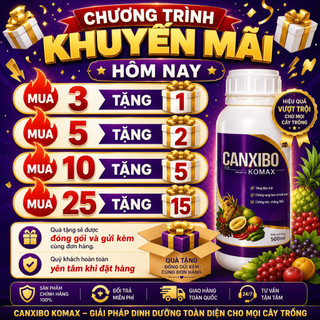 CANXIBO-KOMAX - Kích Ra Hoa Đậu Quả - Chống Rụng Hoa, Chống Rụng Trái, Nứt Trái (Chính Hãng)
